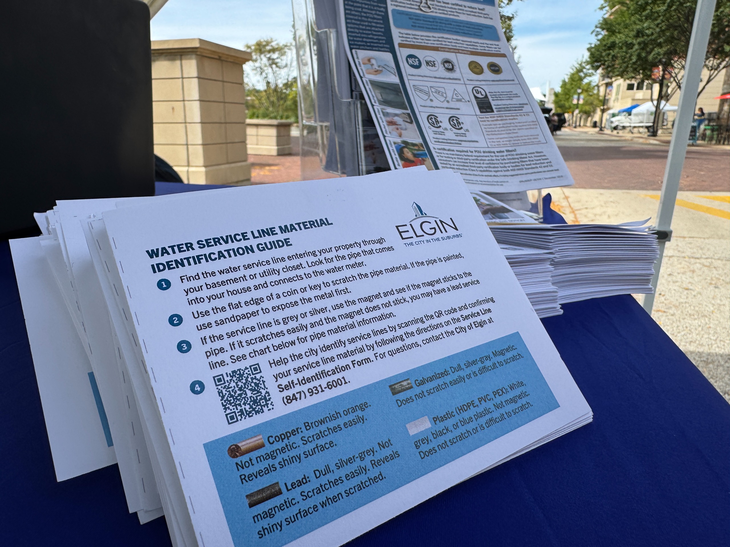 We have educational material when you visit us at the Downtown Elgin Market